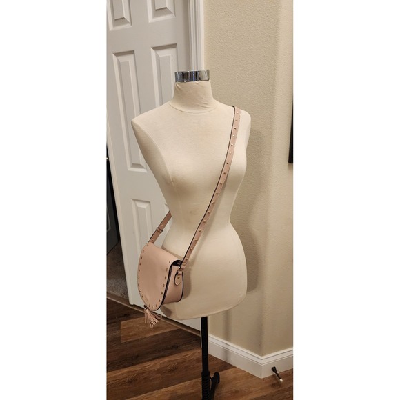 VICTORIA'S SECRET‎ Bag Small Crossbody Purse Studded Faux Leather Light Pink - Picture 2 of 11